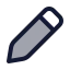 Edit icon with duotone rounded style