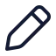 Edit icon with stroke rounded style