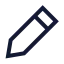 Edit icon with stroke sharp style