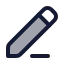 Edit icon with duotone rounded style