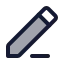 Edit icon with duotone standard style