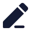 Edit icon with solid standard style
