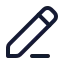 Edit icon with stroke rounded style