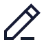 Edit icon with stroke sharp style