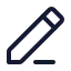 Edit icon with stroke standard style