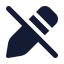 Editoff icon with solid rounded style