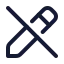 Editoff icon with stroke rounded style