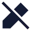 Editoff icon with solid sharp style