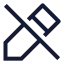 Editoff icon with stroke sharp style