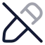 Editoff icon with twotone rounded style