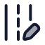 Editroad icon with duotone rounded style