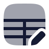 Edit Table icon preview