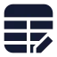 Edittable icon with solid standard style