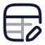 Edittable icon with twotone rounded style