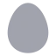 Egg icon with bulk rounded style