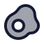 Eggfried icon with duotone standard style
