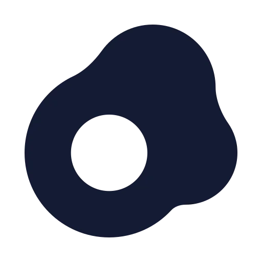 Egg Fried Icon in Solid Sharp style