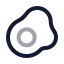 Eggfried icon with twotone rounded style