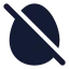 Eggoff icon with solid rounded style
