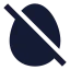 Eggoff icon with solid sharp style