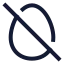 Eggoff icon with stroke sharp style