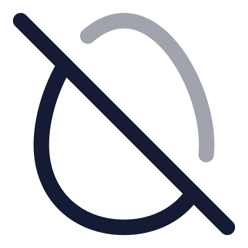 Egg Off Icon in Twotone Rounded style