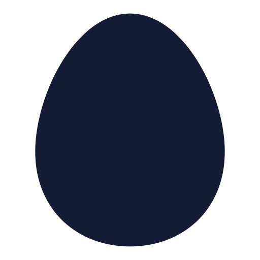 Egg Icon in Solid Rounded style