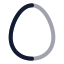 Egg icon with twotone rounded style