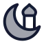 Eidmubarak icon with duotone rounded style
