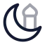 Eidmubarak icon with twotone rounded style