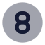 Eightcircle icon with bulk rounded style