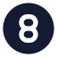 Eightcircle icon with solid sharp style