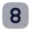 Eightsquare icon with bulk rounded style