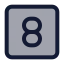Eightsquare icon with duotone standard style