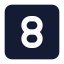 Eightsquare icon with solid standard style