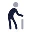 Elder icon with duotone rounded style