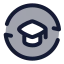 Elearningexchange icon with duotone rounded style
