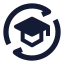 Elearningexchange icon with solid sharp style