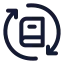 Elearningexchange icon with stroke standard style