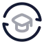 Elearningexchange icon with twotone rounded style