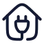 Electrichome icon with stroke rounded style
