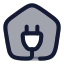 Electrichome icon with duotone rounded style