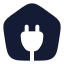 Electrichome icon with solid rounded style