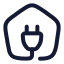 Electrichome icon with stroke rounded style
