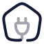 Electrichome icon with twotone rounded style