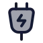 Electricplugs icon with duotone standard style