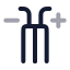 Electricwire icon with twotone rounded style