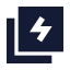 Electricitystack icon with solid sharp style