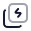 Electricitystack icon with twotone rounded style