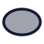 Ellipse icon with duotone standard style
